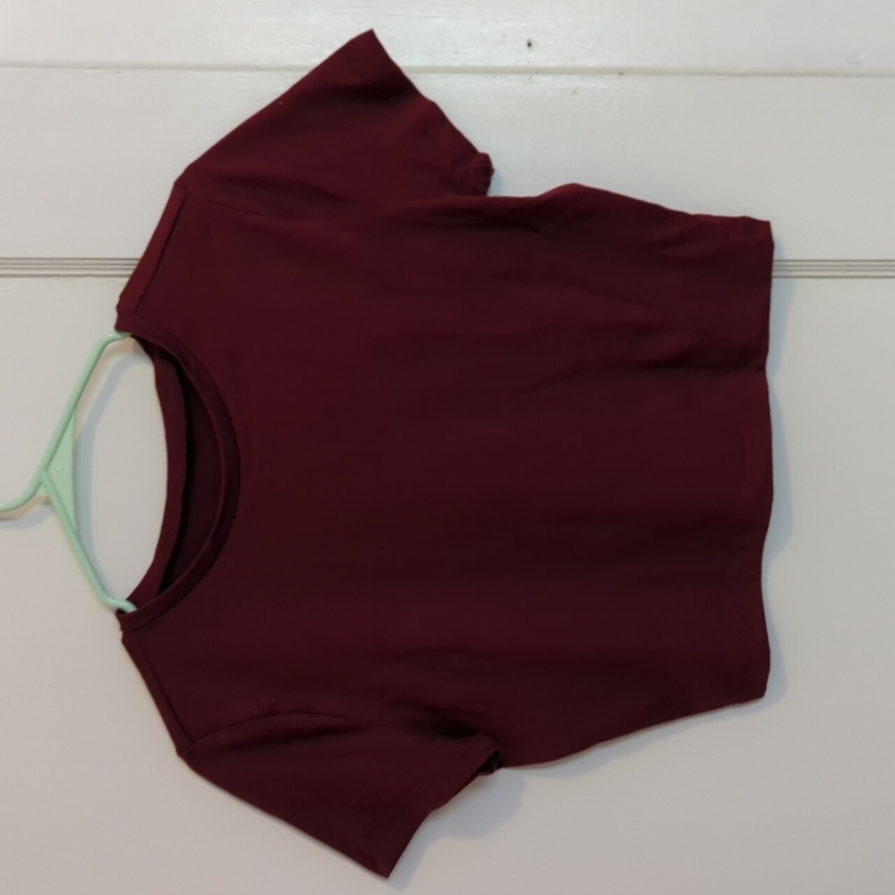 Maroon Crop Top (NWT)